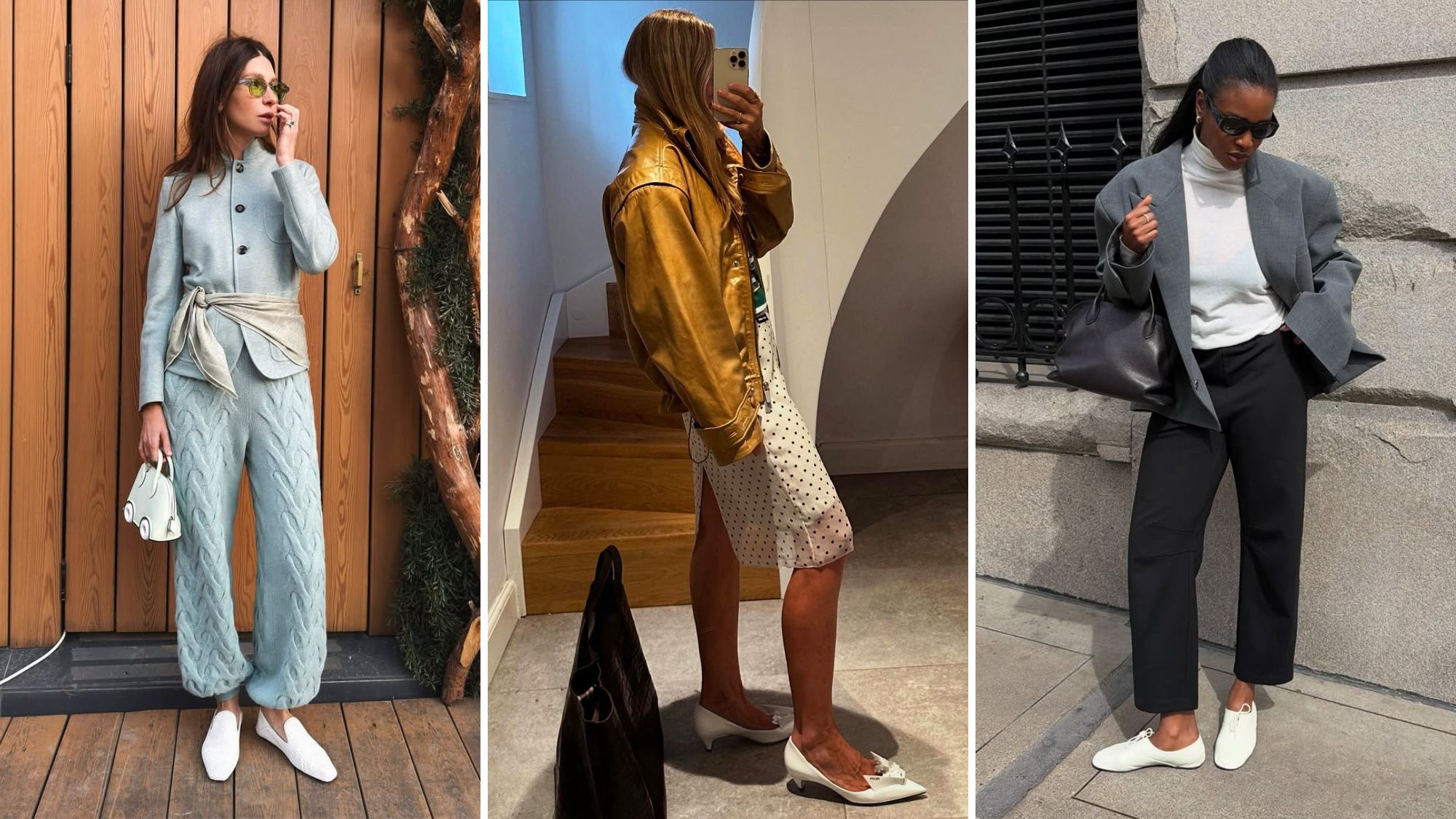 women wear white shoes