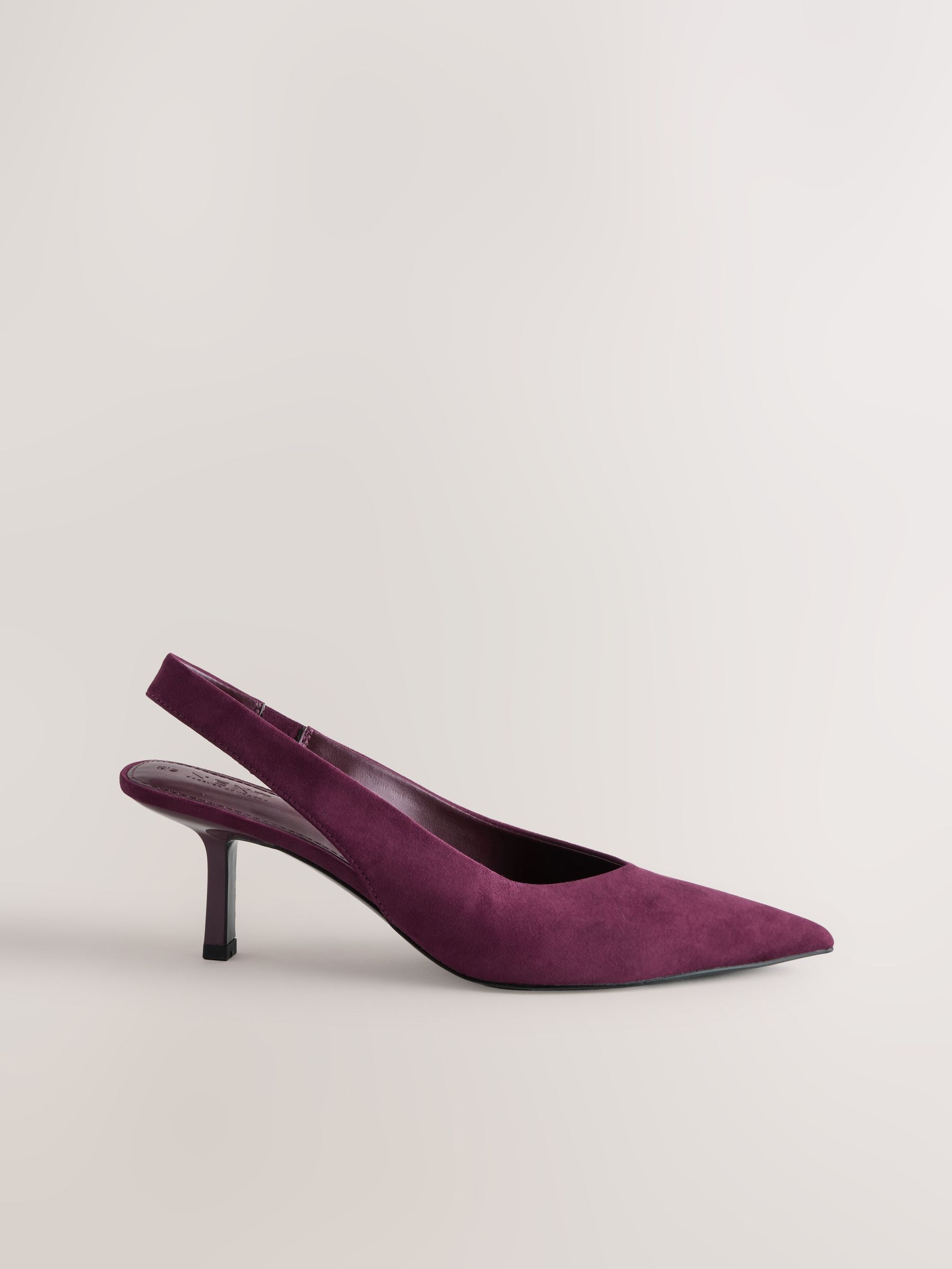 Burgundy Red Forever Comfort&amp;reg; Point Toe Slingback Heels - Size 3 Eu 35.5