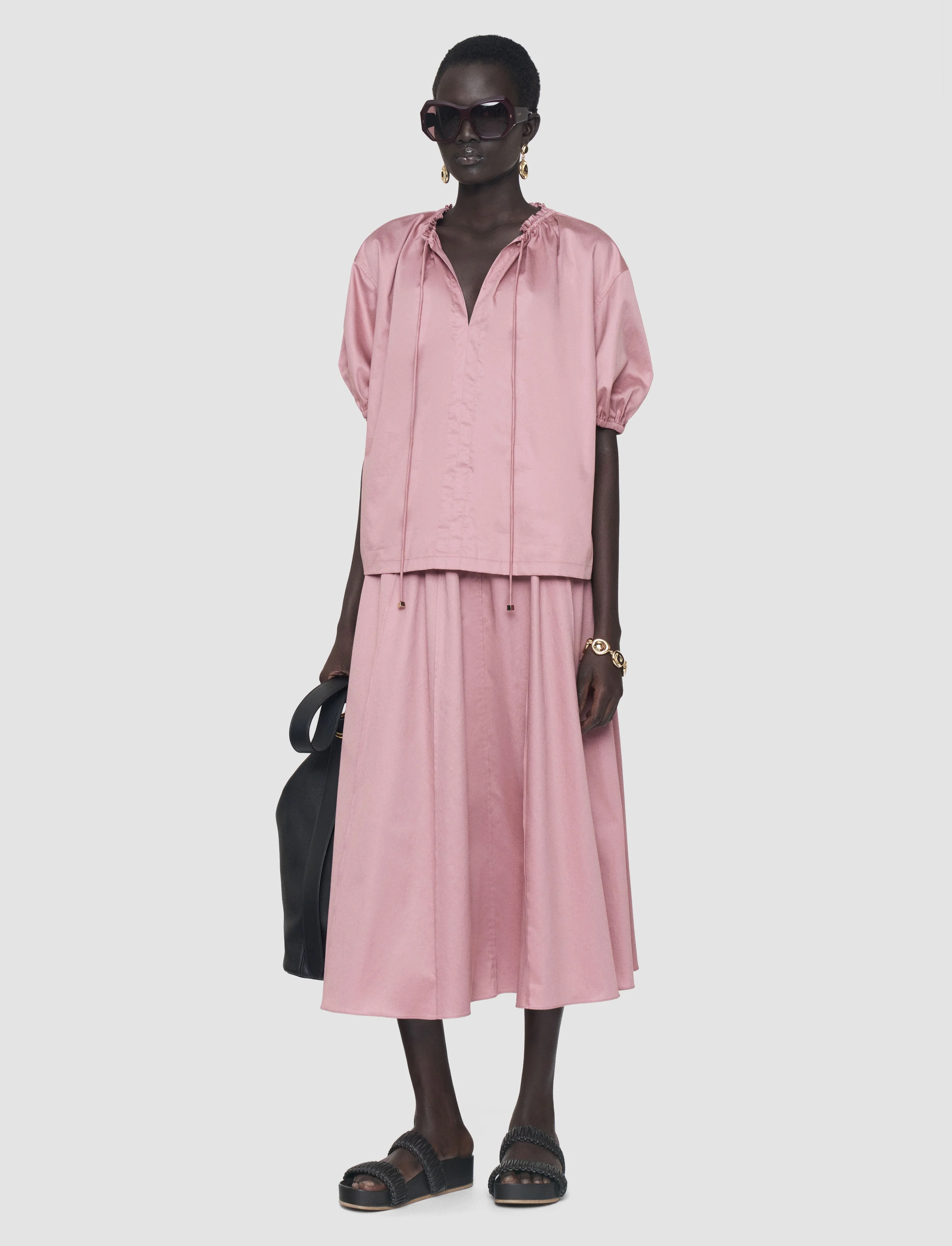 Joseph, Nador Cotton Sateen Blouse