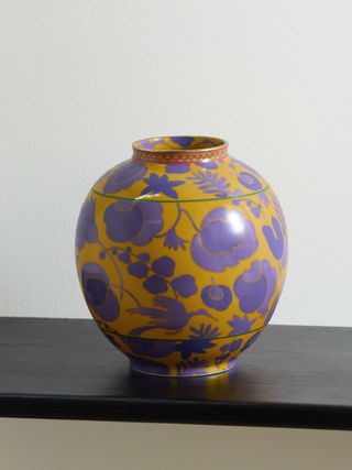 Bubble Gold-Plated Porcelain Vase