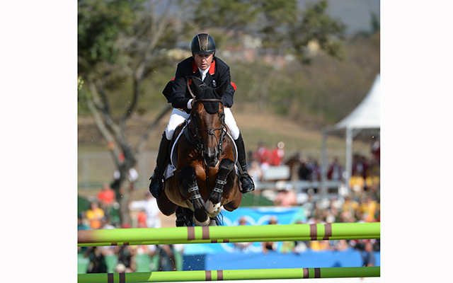 Nick Skelton GBR riding Big Star in the Individual Final of the Show Jumping Competition at the Olympic Equestrian Centre in Deodoro near Rio, Brazil on 19th August 2016