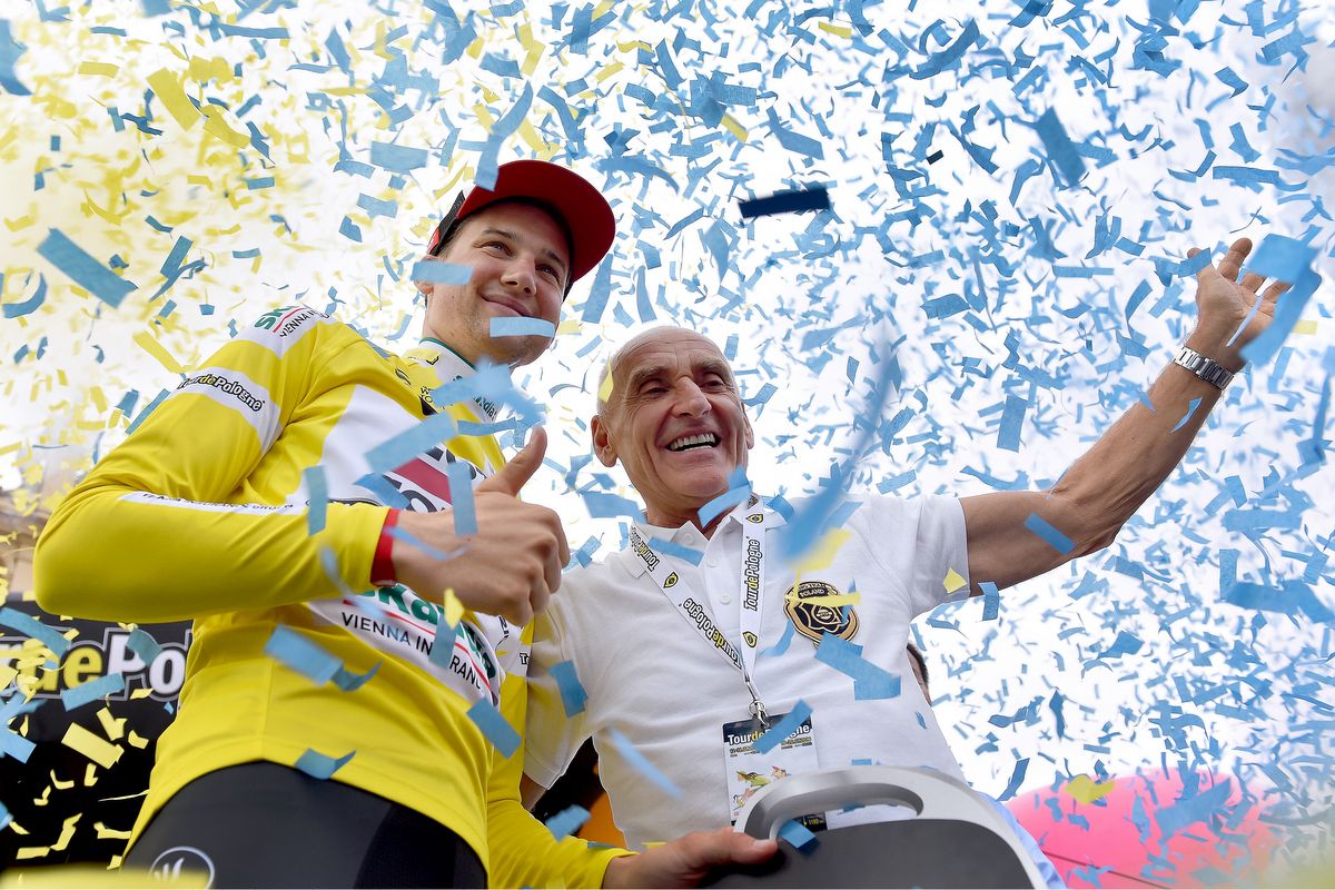 Czeslaw Lang with 2016 winner Tim Wellens