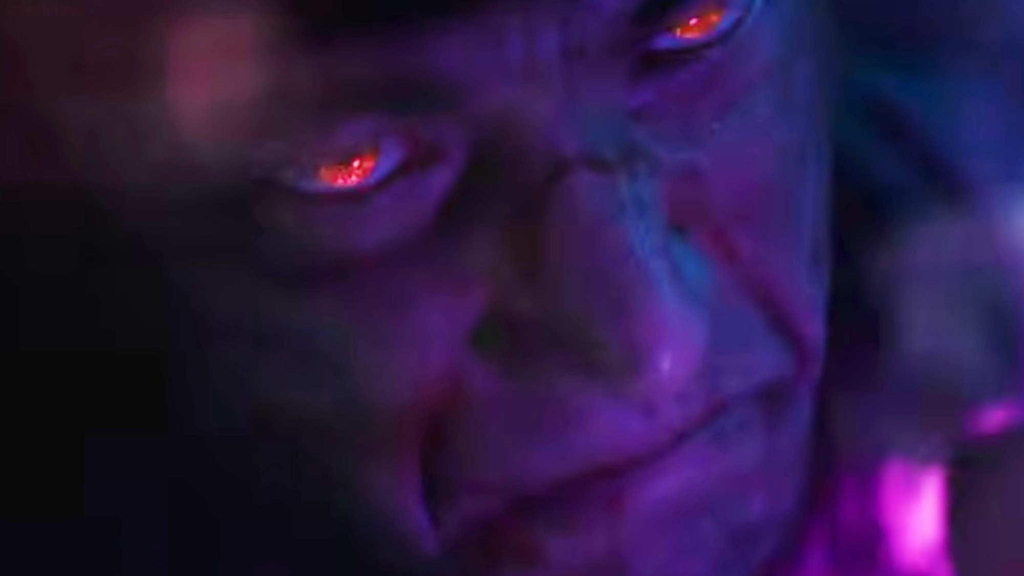 Andrew Koji with red eyes in Street FIghtere