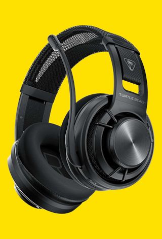 Turtle Beach Atlas Air headset on a yellow background