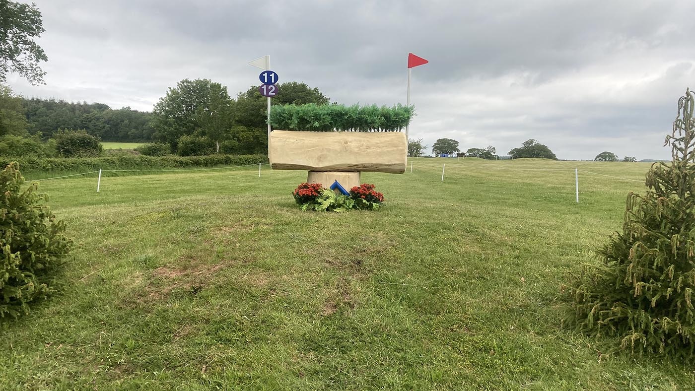 Bicton Horse Trials cross-country course