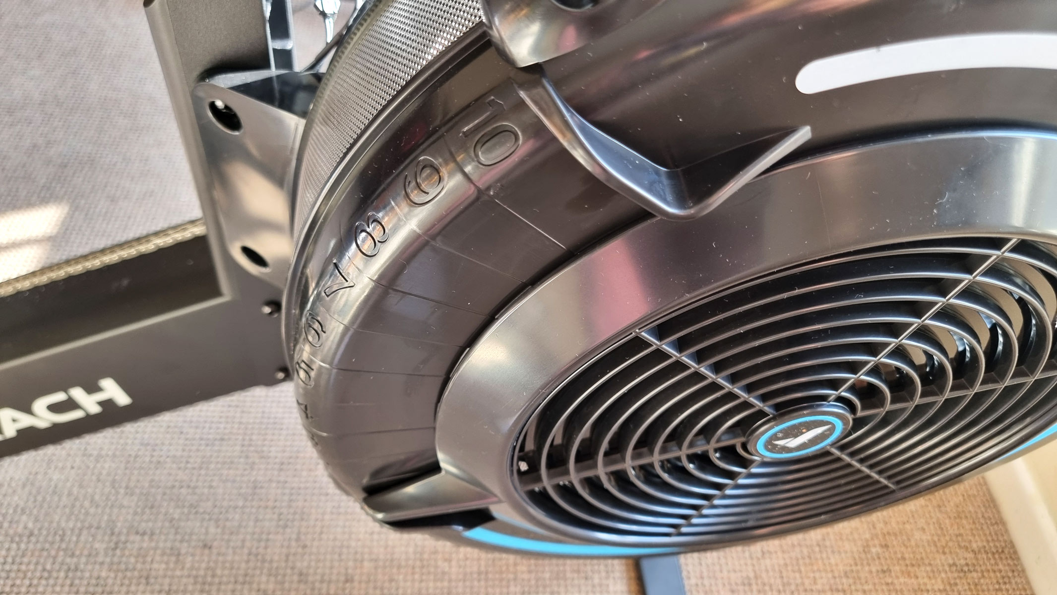 The flywheel of the NovaRow R50.