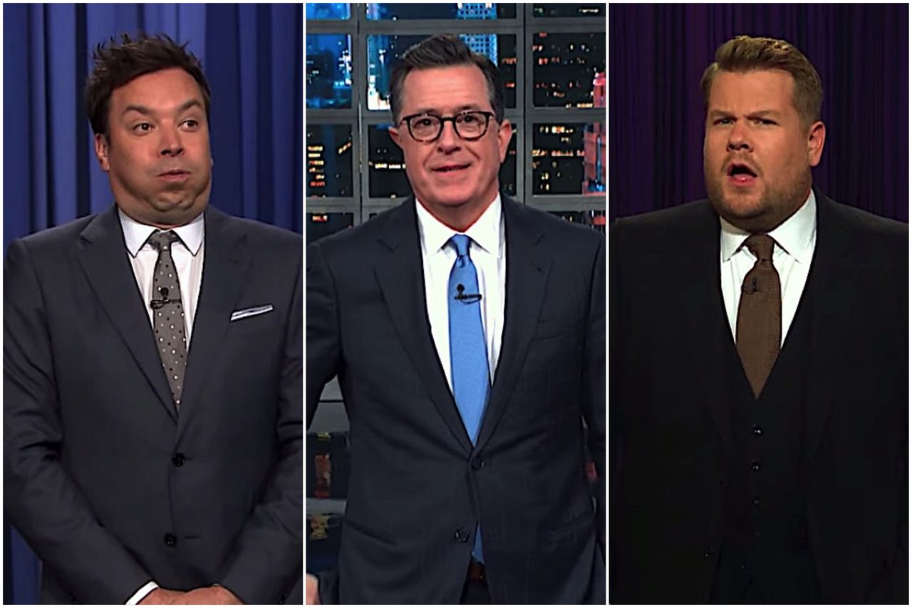 Late night hosts mock Trump&amp;#039;s wall flub