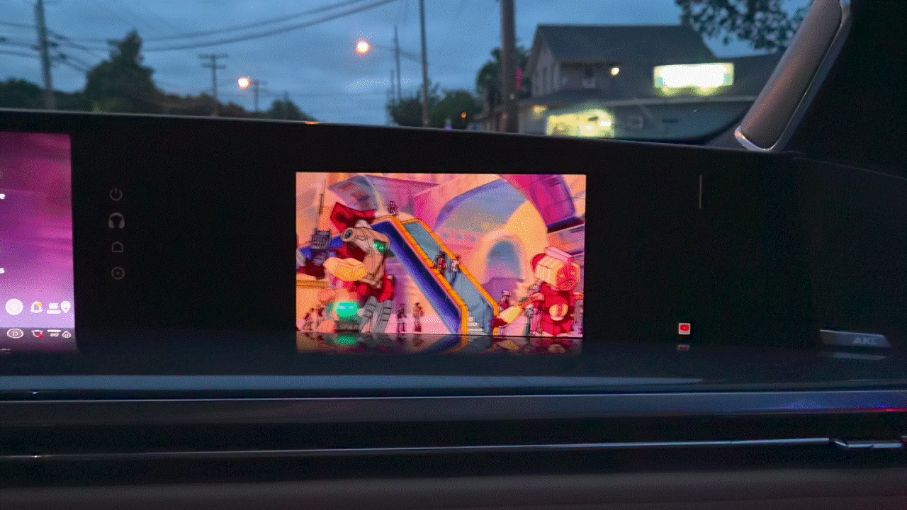 2025 Cadillac Escalade IQ passenger display.