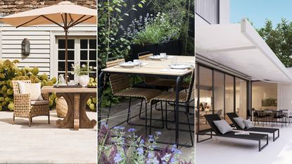 a selection of small patio spaces