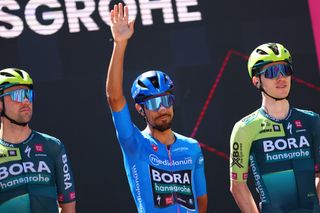 Daniel Martinez at the start of stage 9 at the Giro d'Italia 2024
