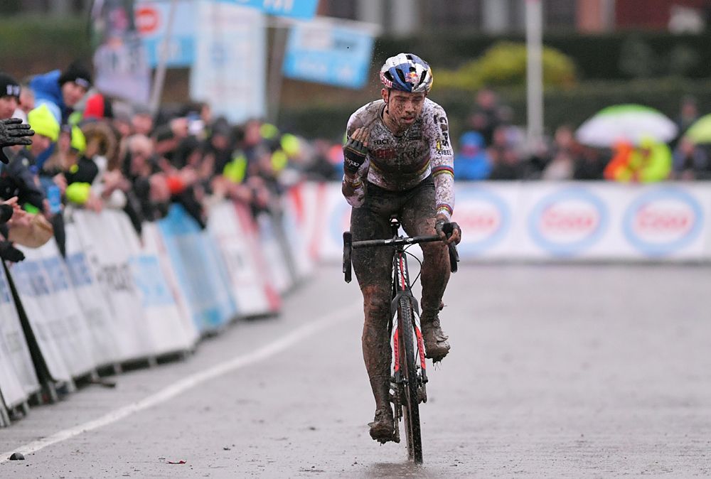 Wout Van Aert (Cibel-Cebon) second at the Belgian Cyclo-cross Championships