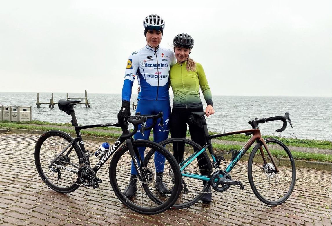 Fabio Jakobsen (Deceuninck-QuickStep) and his girlfriend Delore