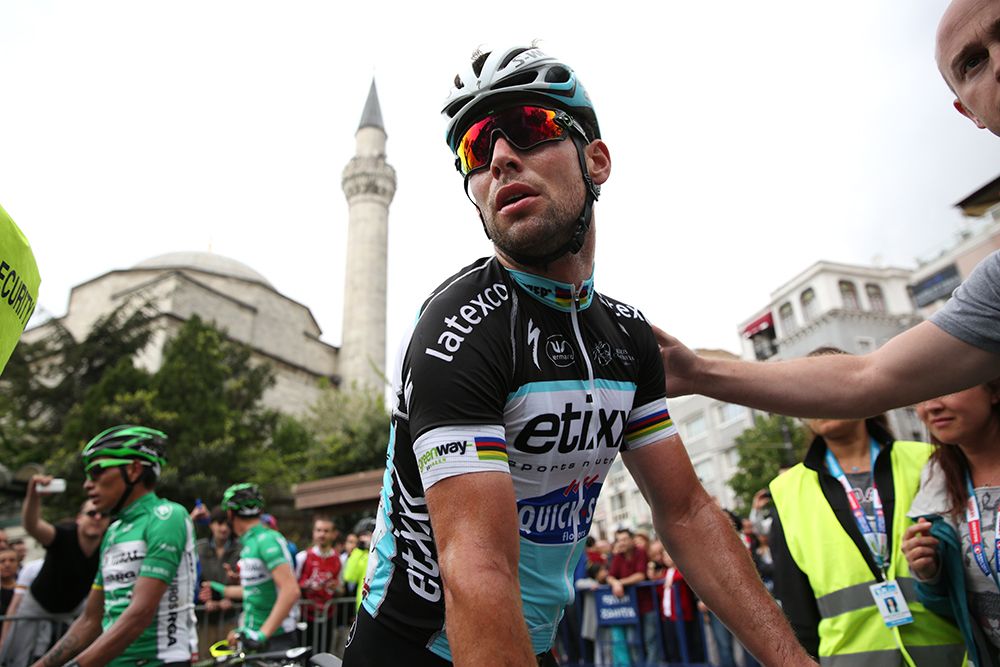 Mark Cavendish after the final stage in which he placed second