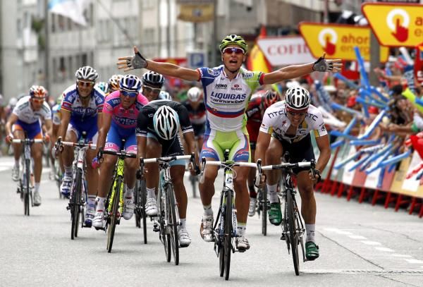 Peter Sagan (Liquigas-Cannondale) had time to savour his win.