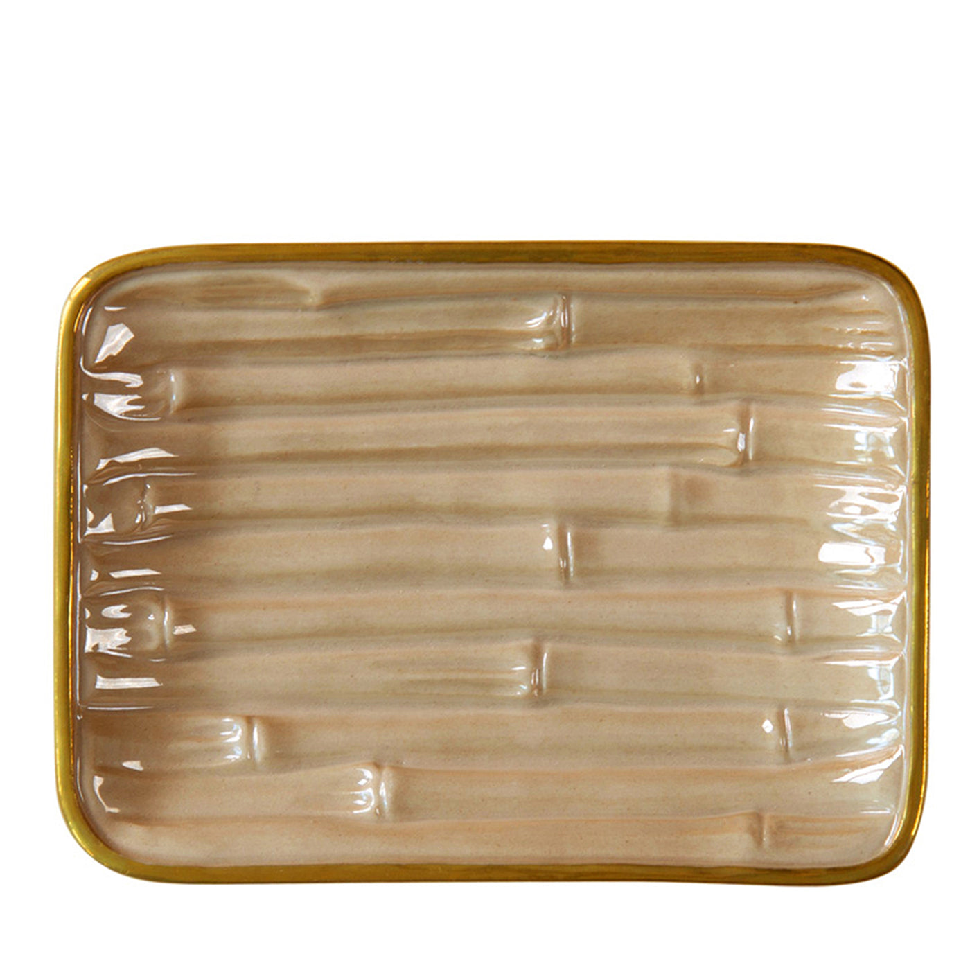 Bamboo Soap Dish - Beige