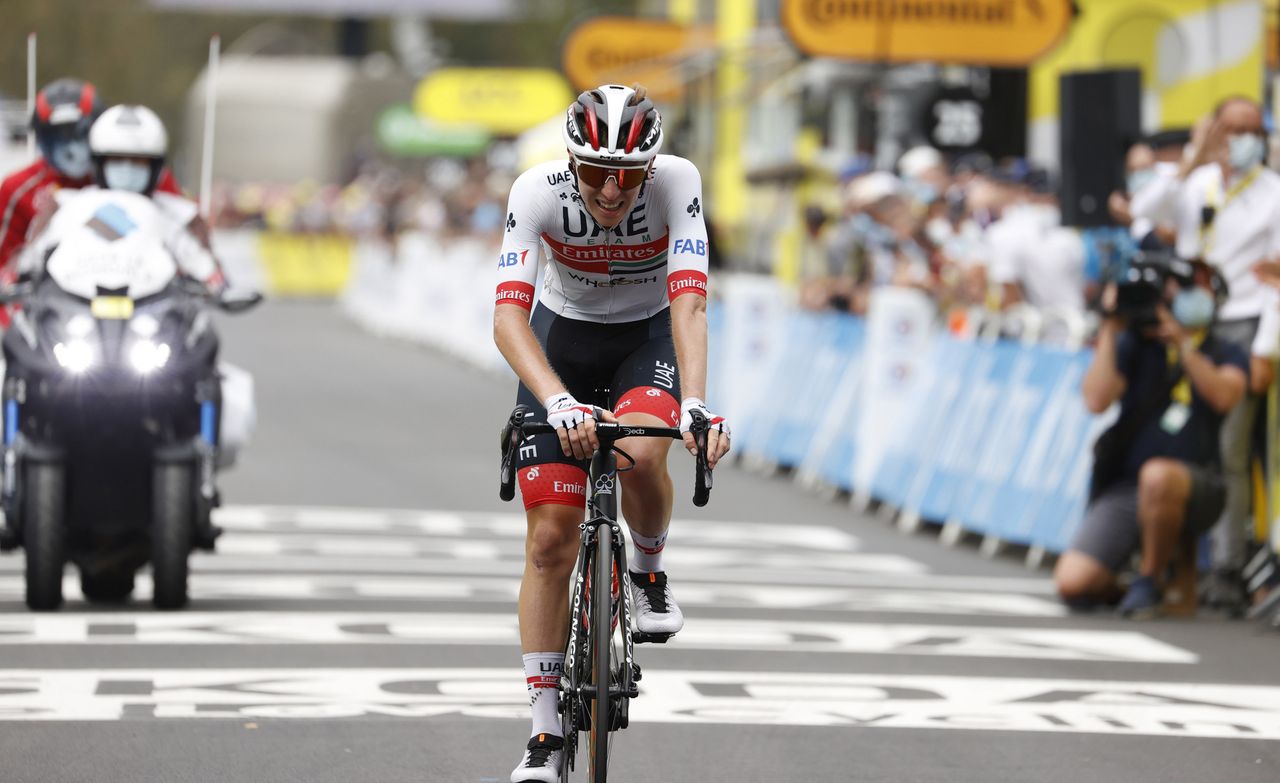 Tour de France 2020 - 107th Edition - 7th stage Cazeres - Loudenvielle 141 km - 05/09/2020 - Tadej Pogacar (SLO - UAE - Team Emirates) - photo POOL Sunada/BettiniPhoto&Acirc;&copy;2020