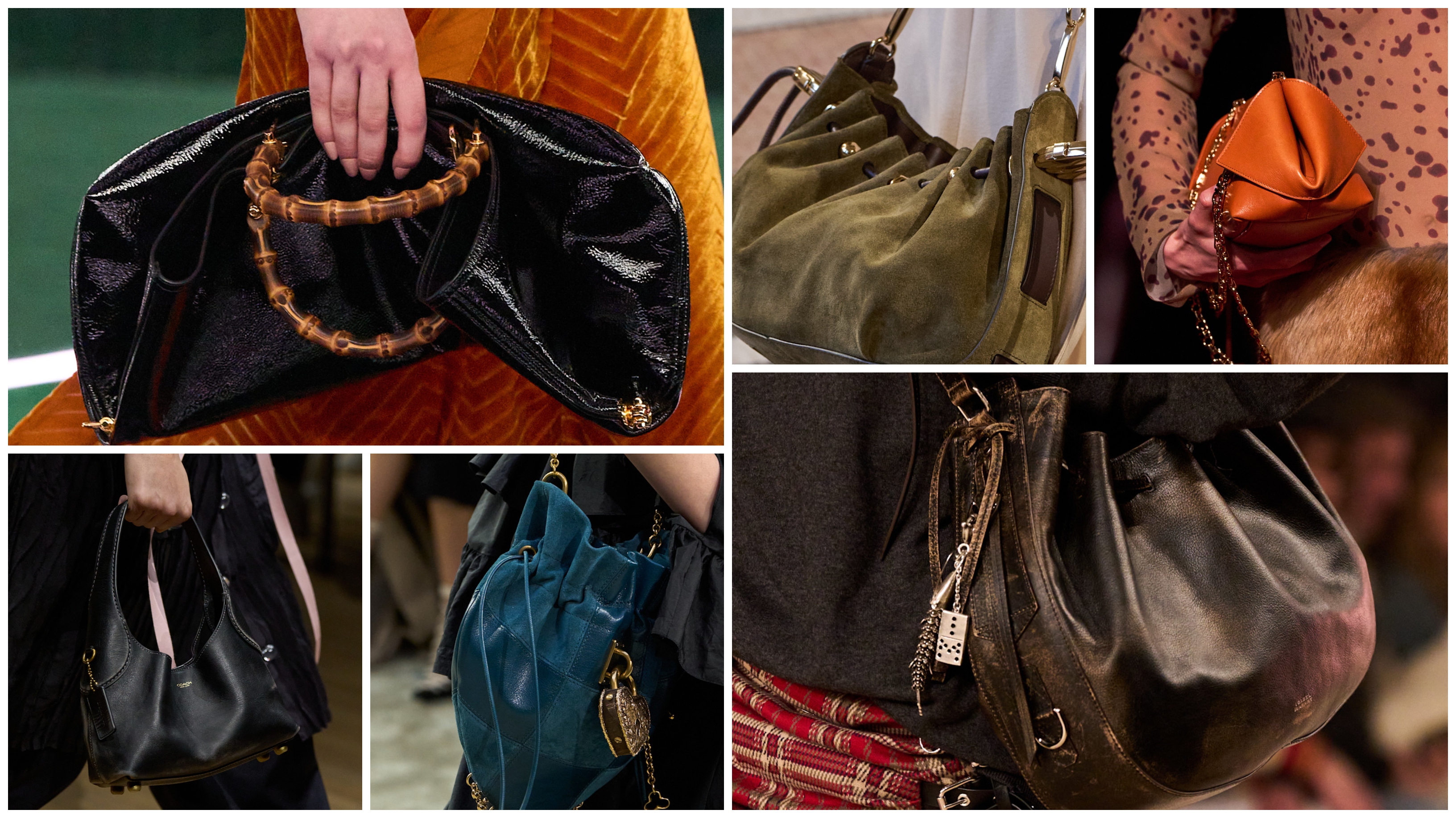slouchy bags on the Fall 2025 runways