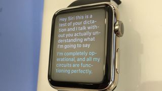 Dictation on Apple Watch