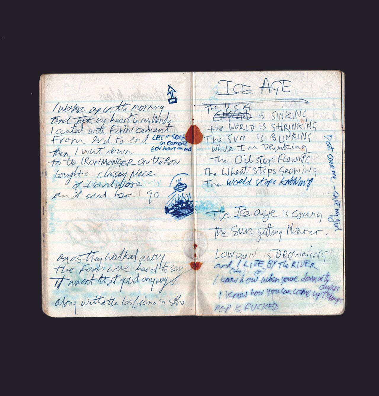 Joe Strummer's note book