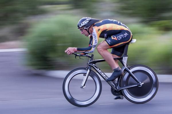 Tom Zirbel (Optum) closes in on the finish.