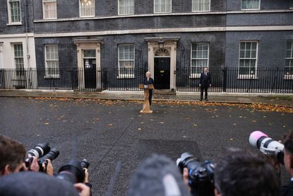 Liz Truss resigns speaking outside 10 Downing Street