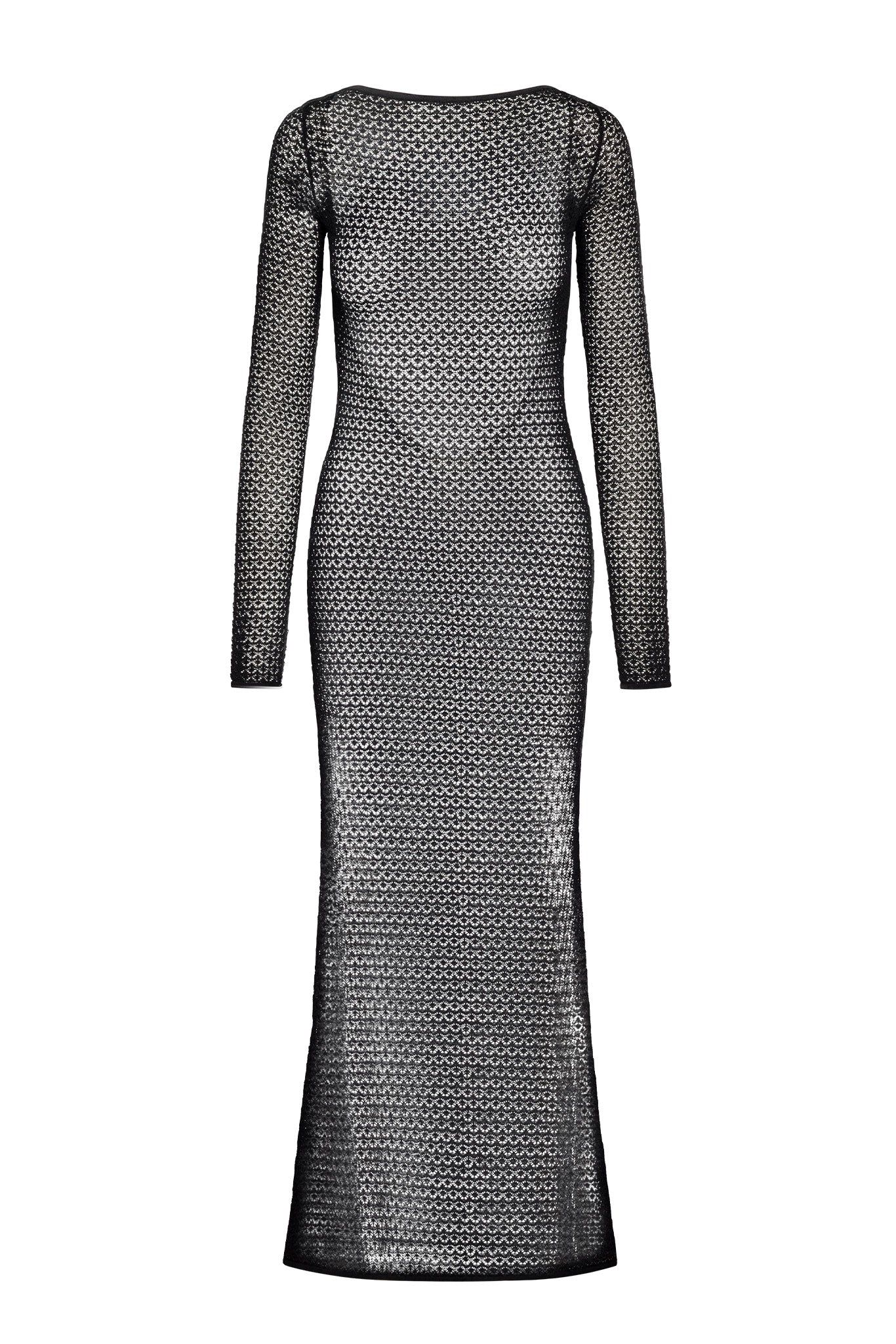 Bodrum Dress - Black Lace Crochet - Black Lace Crochet / P