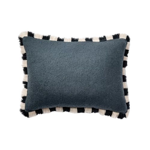 Target, Textured Lumbar Throw Pillow With Stripe Fringe