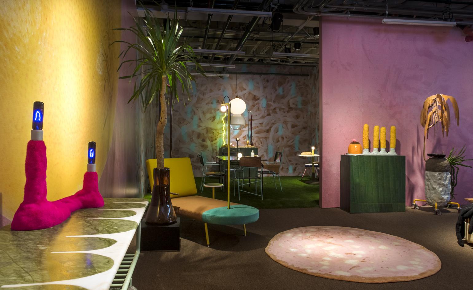 Installation view of ‘Fruitful Habits’ by Jonathan Trayte at Friedman Benda New York
