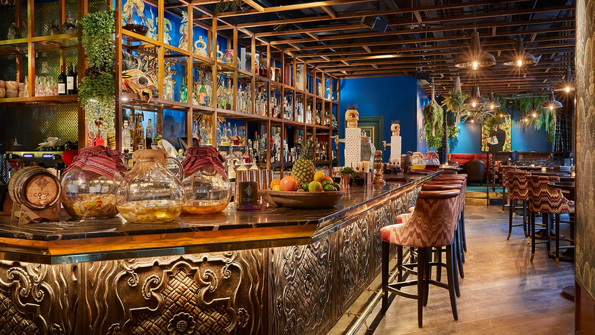 A photo of the Pisco Bar cocktail bar.