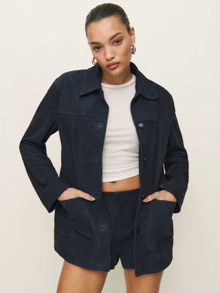 Veda Lincoln Suede Shirt Jacket