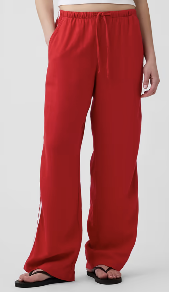 Gap Factory, Linen-Blend Stripe Wide-Leg Pants (Were $69.99)