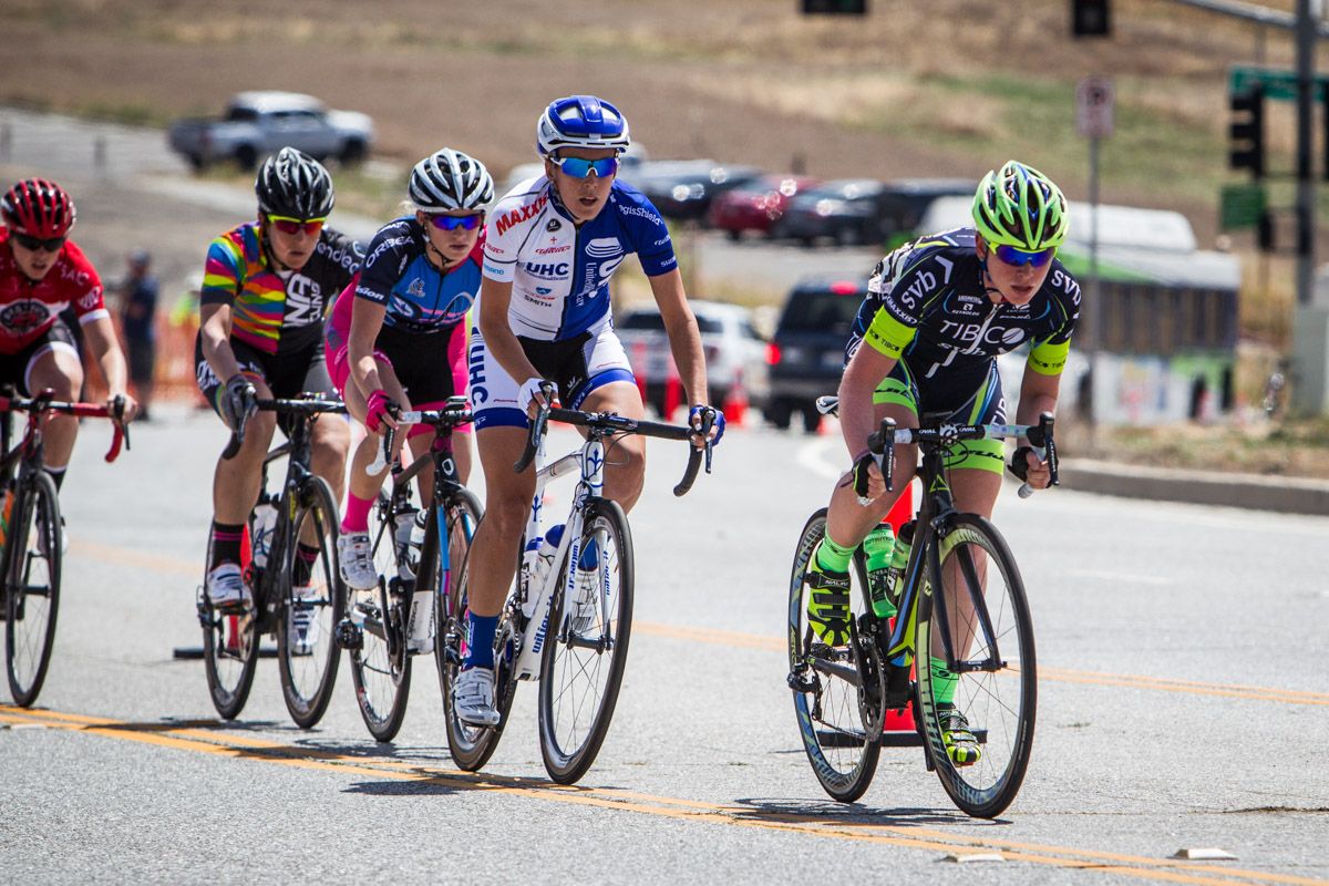 Riders begin to attack the front of the women&rsquo;s race
