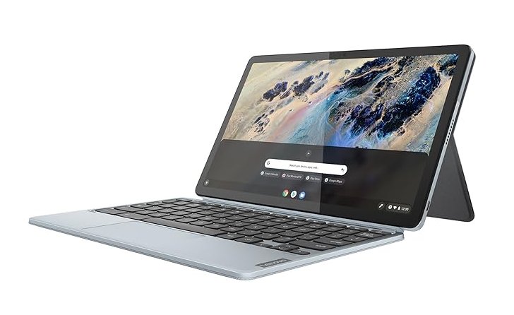Product shot of Lenovo Chromebook Duet 3, one of the best laptops for drawing