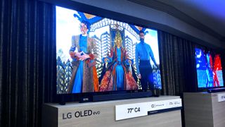 The LG C4 OLED at CES 2024.