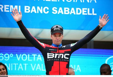 Jurgen Roelandts (BMC Racing) on the podium in Valencia