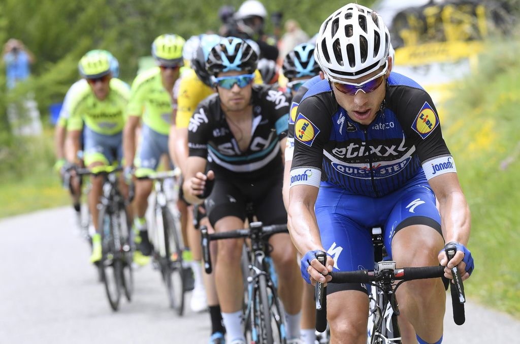 Tony Martin doing a load of work on the front for Martin and Julian Alaphilippe