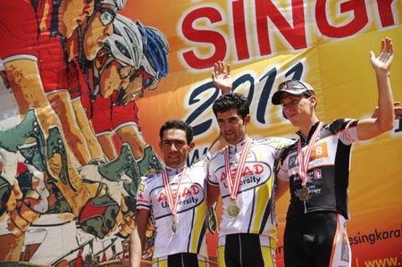 Award ceremony for the stage winner