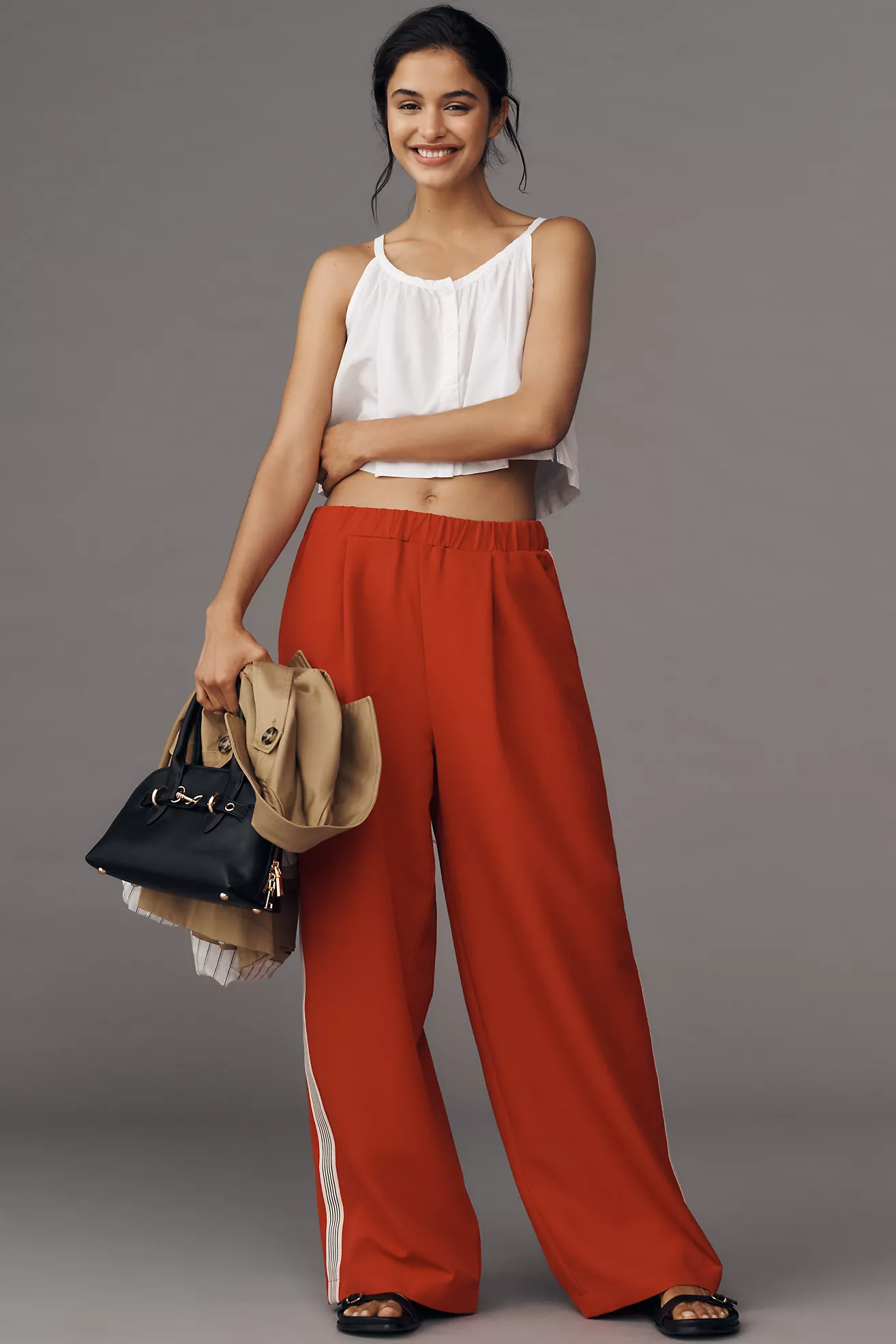 Maeve Pull-On Track Pants