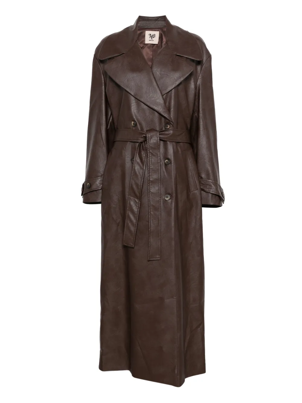 Aniye by Belted Double-Breasted Leather Coat | Xs
