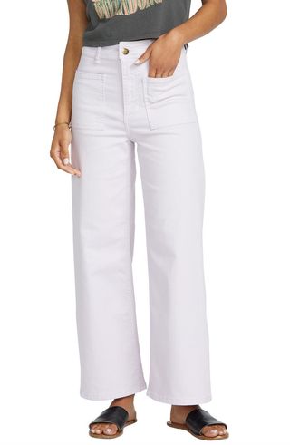 Free Spirit Stretch Cotton Crop Wide Leg Pants