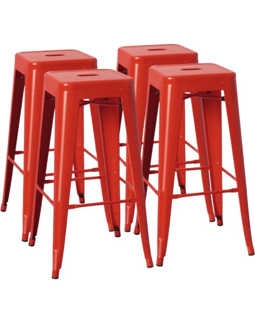 17 Stories Lansing 30" Bar Stool & Reviews (Red)