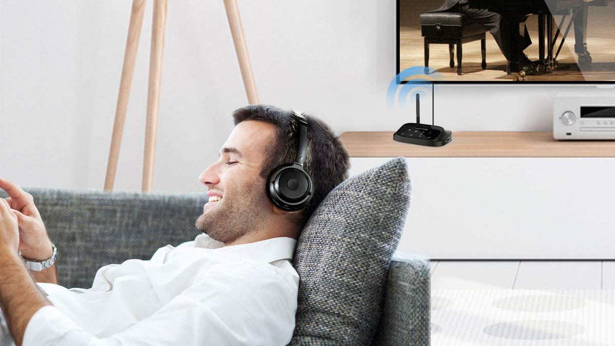 listen to tv with headphones and speakers