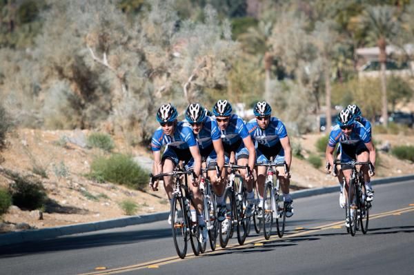 The sprint squad works on organizing leadouts.