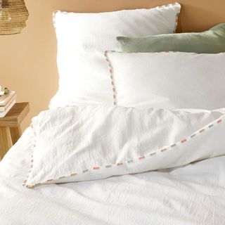 La Redoute Neruda Embroidered 100% Washed Cotton Duvet Cover