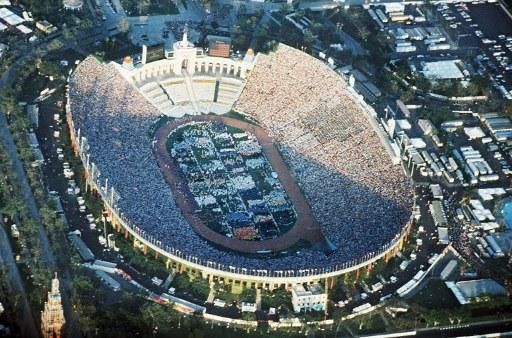 The Los Angeles Coliseum is the only stadium to host the Olympics twice