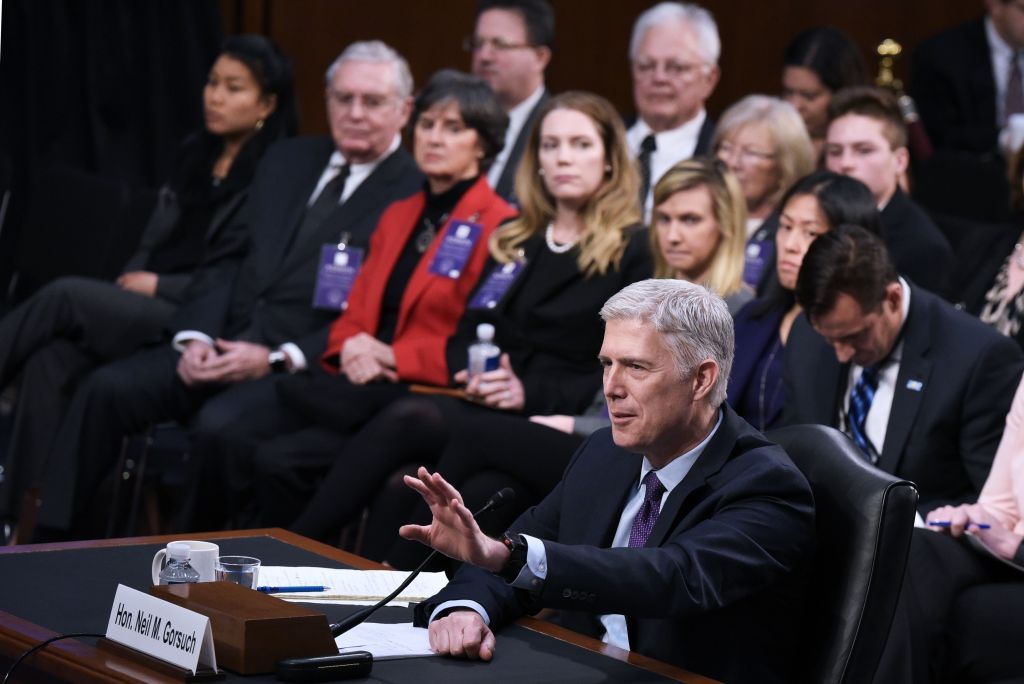 Supreme Court nominee Neil Gorsuch.