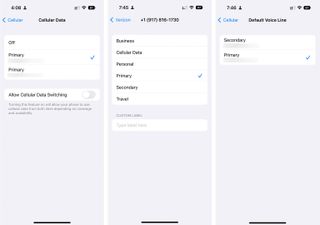 eSIM settings