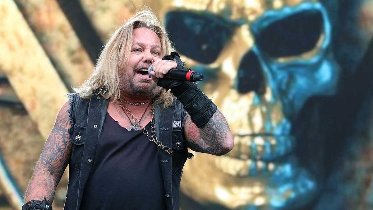 Vince Neil onstage in 2019