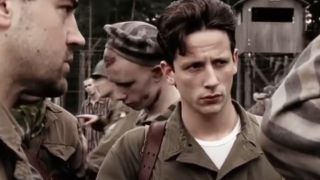 Liebgot translating in the concentration camp in Band of Brothers