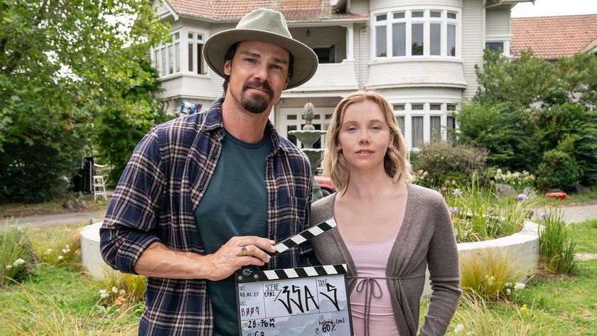 The Ridge stars Jay Ryan and Lauren Lyle at the start of filming.